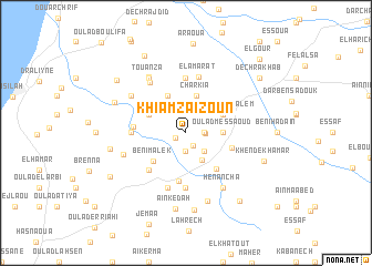 map of Khiam Zaïzoun