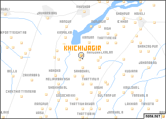 map of Khichi Jāgīr