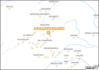 map of Khiddar Dādwāni