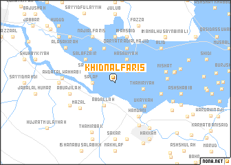 map of Khidn al Fāris