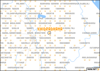 map of Khidra Dhama