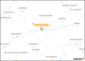 map of Khiḑr Wālī