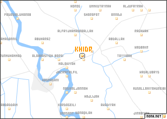 map of Khiḑr