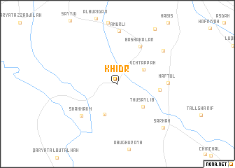 map of Khiḑr