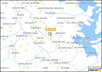 map of Khiḑr