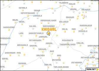 map of Khidwāl