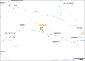 map of Khīj