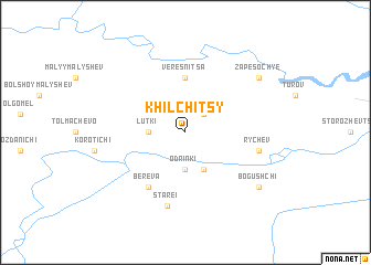 map of Khilʼchitsy