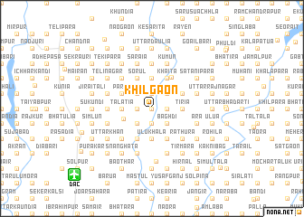 map of Khilgaon