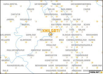 map of Khilgāti