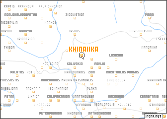 map of Khinaíika