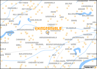 map of Khingrānwāla