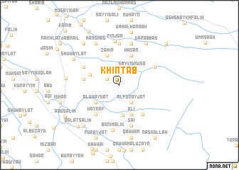 map of Khintāb