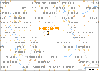 map of Khirádhes