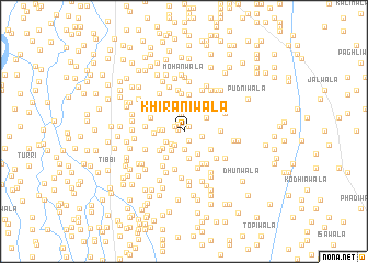 map of Khirāniwāla