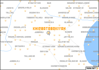 map of Khirbat ‘Abākīyah