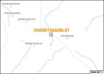 map of Khirbat ad Dablāt