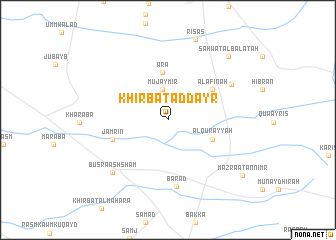 map of Khirbat ad Dayr