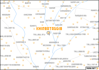 map of Khirbat ad Dīb