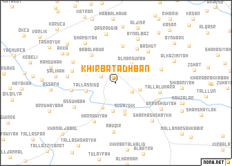 map of Khirbat ‘Adhbān