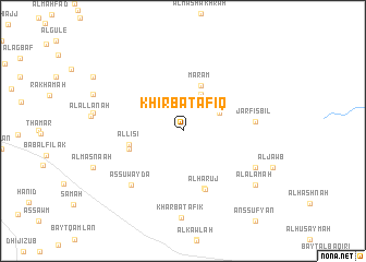 map of Khirbat Afīq