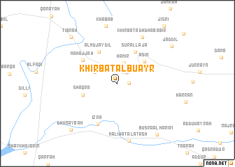 map of Khirbat al Buʼayr