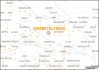 map of Khirbat al Faras