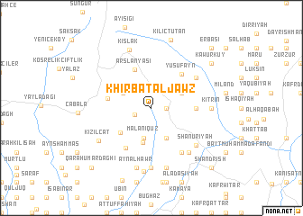 map of Khirbat al Jawz