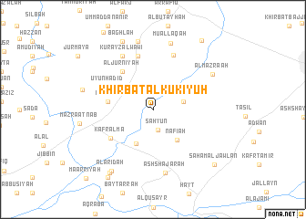 map of Khirbat al Kūkiyūḩ