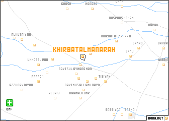 map of Khirbat al Manārah