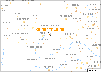 map of Khirbat al Mirrī