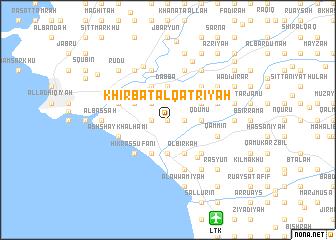 map of Khirbat al Qaţrīyah