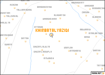map of Khirbat al Yazīdī
