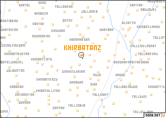 map of Khirbat ‘Anz
