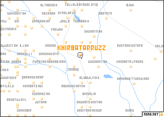map of Khirbat ar Ruzz