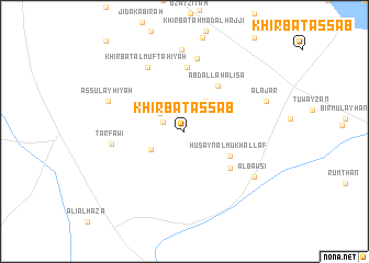 map of Khirbat as Sab‘