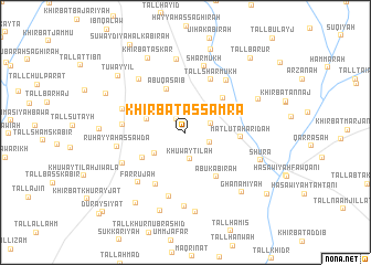 map of Khirbat as Samrāʼ