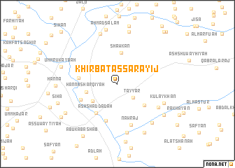 map of Khirbat aş Şarāyij