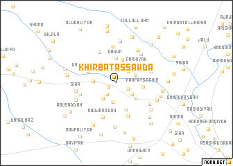 map of Khirbat as Sawdā