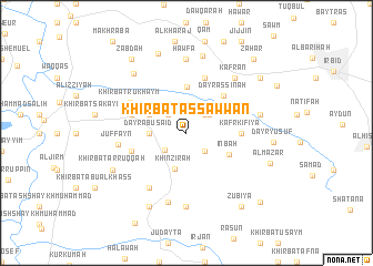 map of Khirbat aş Şawwān