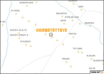 map of Khirbat aţ Ţayr