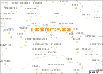 map of Khirbat aţ Ţayyārah