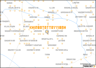 map of Khirbat aţ Ţayyibah
