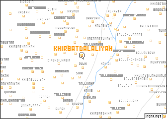 map of Khirbat Dalālīyah