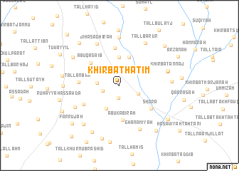 map of Khirbat Ḩātim