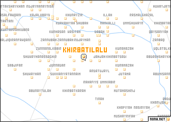 map of Khirbat ‘Ilalū