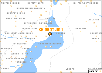 map of Khirbat Jirm