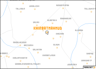 map of Khirbat Maḩmūd