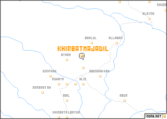 map of Khirbat Majādil