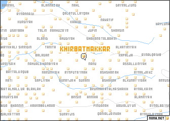 map of Khirbat Makkār